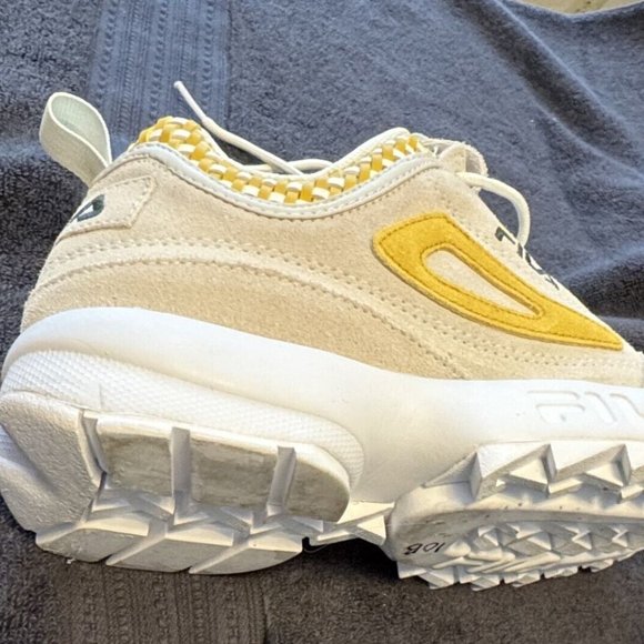 Fila Women's Beige and Yellow Sneakers - Picture 8 of 8
